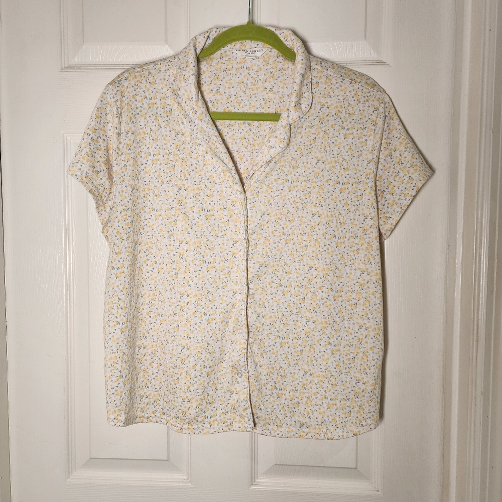 Laura Ashley button-up sleep shirt